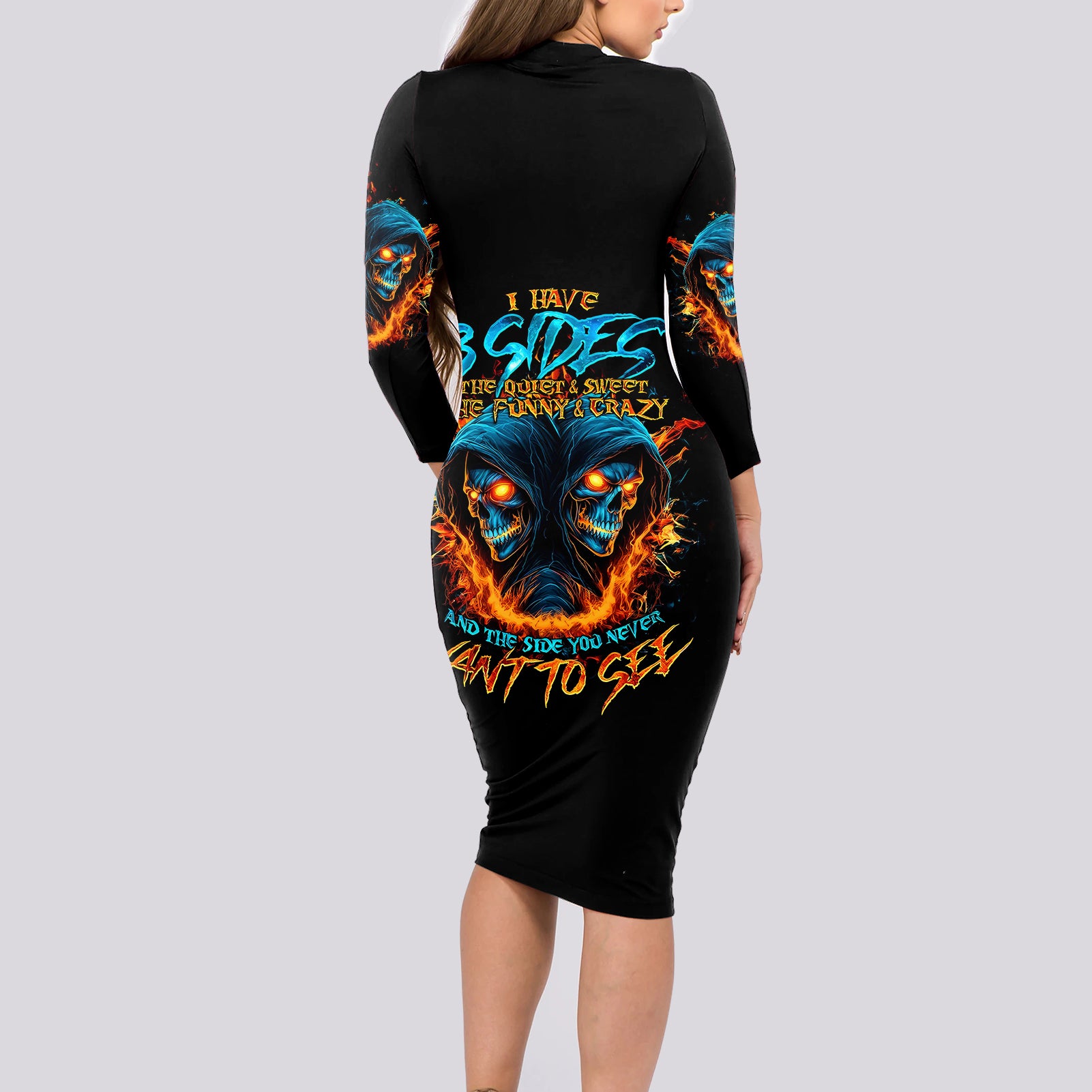 double-fire-skull-long-sleeve-bodycon-dress-i-have-3-side-quite-funny-and-the-side-you-never-want-to-see