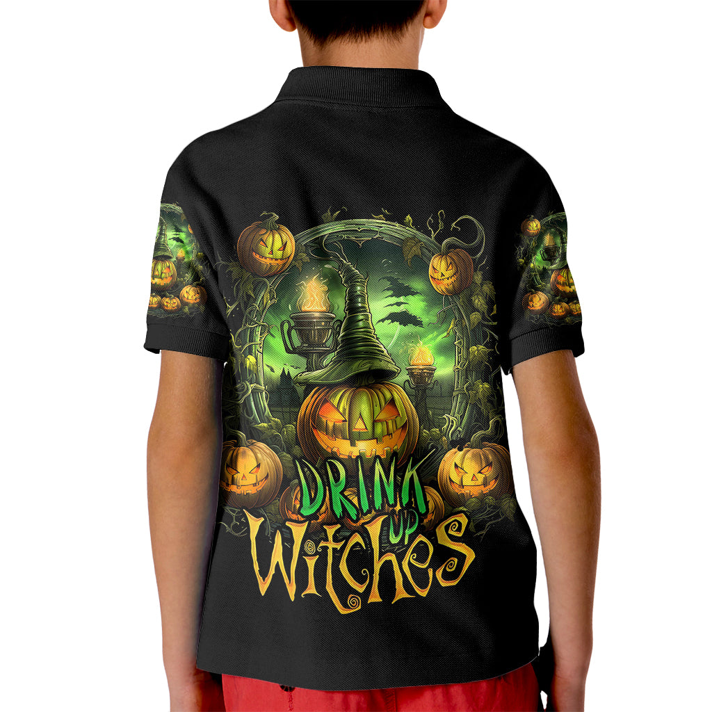 pumpkin-skull-kid-polo-shirt-drink-up-witches