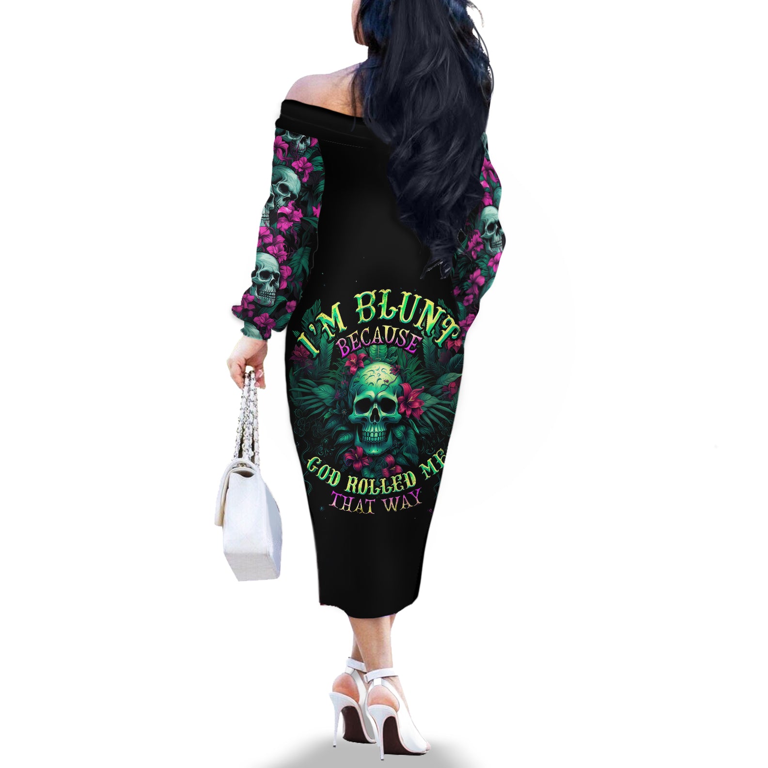 tropical-skull-off-the-shoulder-long-sleeve-dress-im-blunt-because-god-rolled-me-that-way