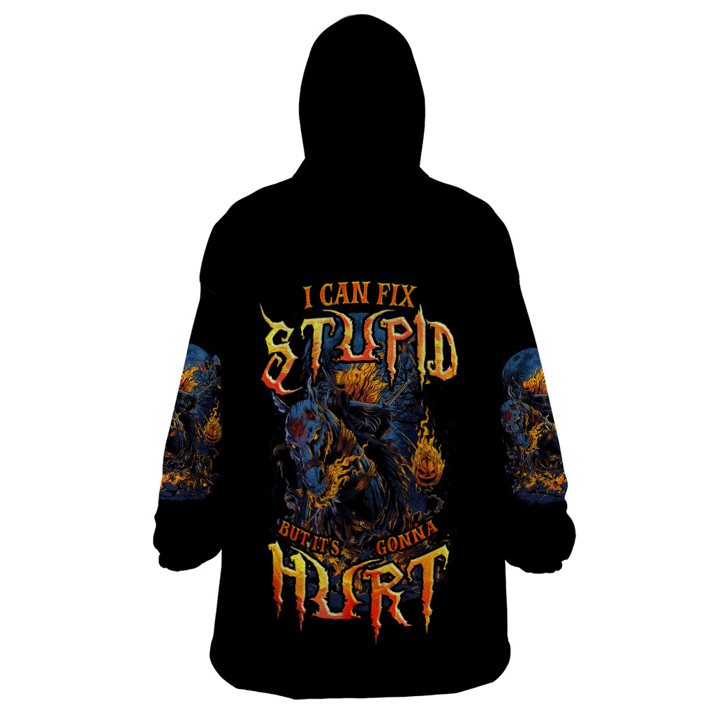 jack-o-lantern-skull-wearable-blanket-hoodie-i-can-fix-stupid-but-its-gonna-hurt