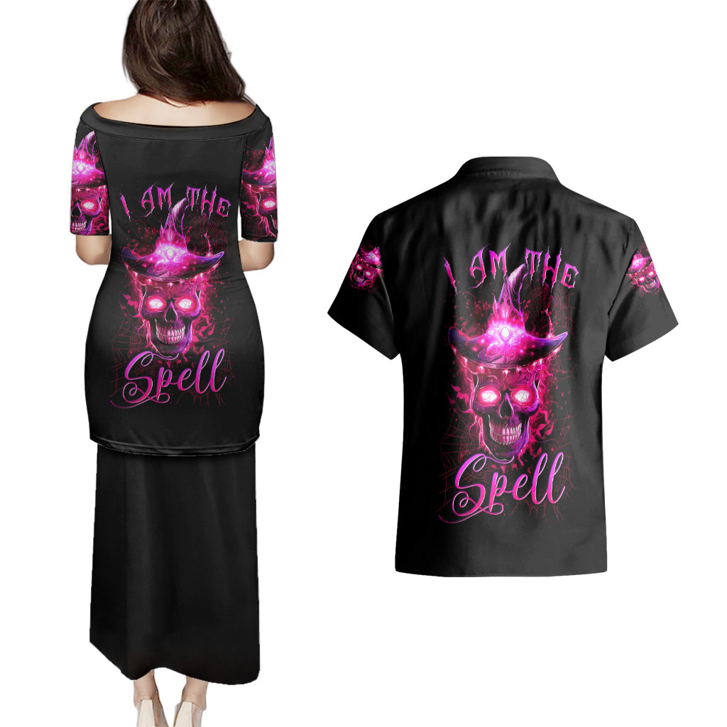 witch-skull-couples-matching-puletasi-dress-and-hawaiian-shirt-iam-the-spell