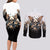 butterfly-skull-couples-matching-long-sleeve-bodycon-dress-and-long-sleeve-button-shirts-flower-butterfly-gothic-skull