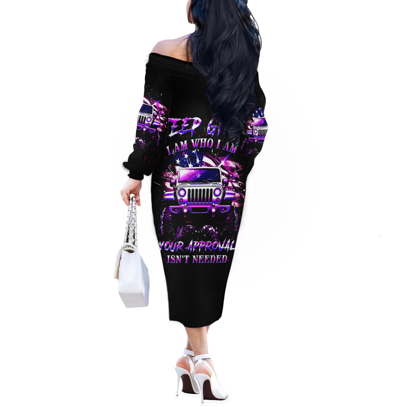 purple-jeep-off-the-shoulder-long-sleeve-dress-jeep-girl-iam-who-iam-your-approval-isnt-needed