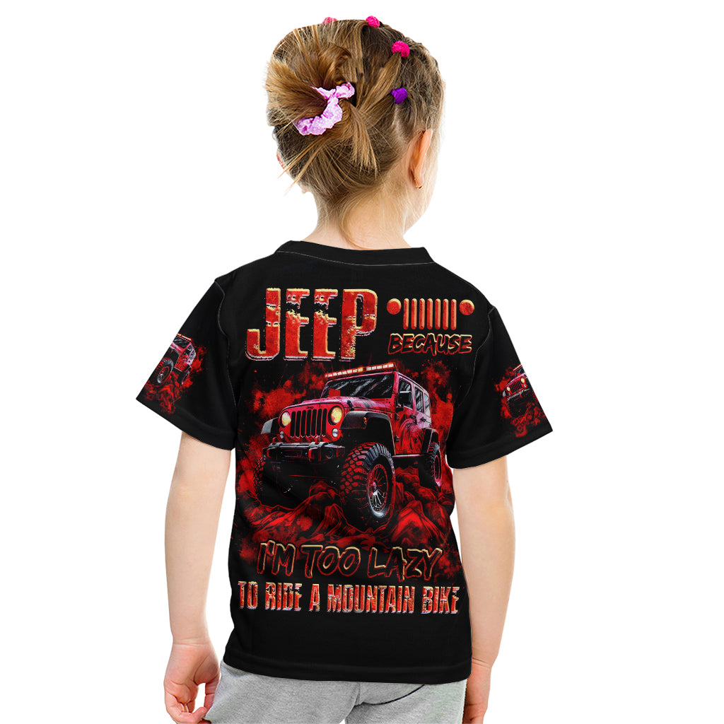 red-jeep-kid-t-shirt-jeep-because-im-too-lazy-to-ride-a-mountain-bike