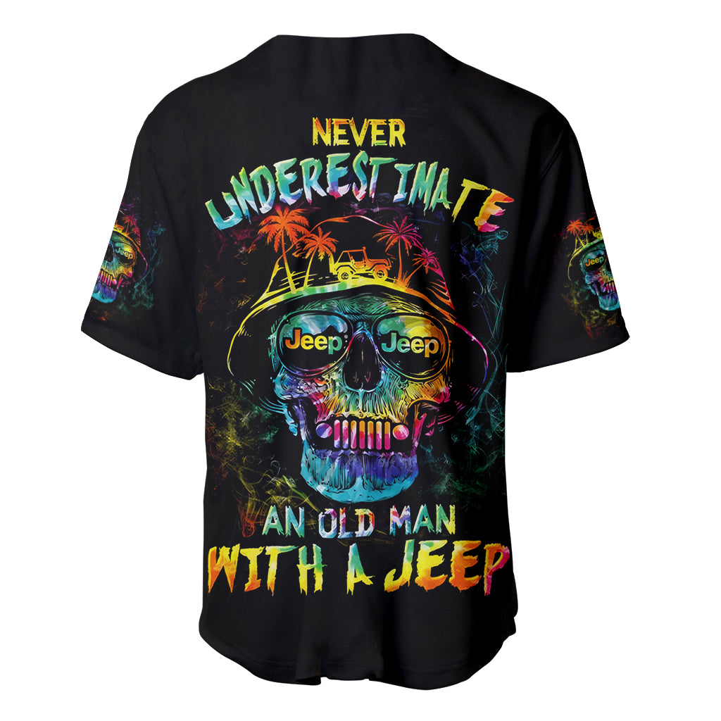 skull-jeep-baseball-jersey-never-underestimate-an-old-man-with-a-jeep