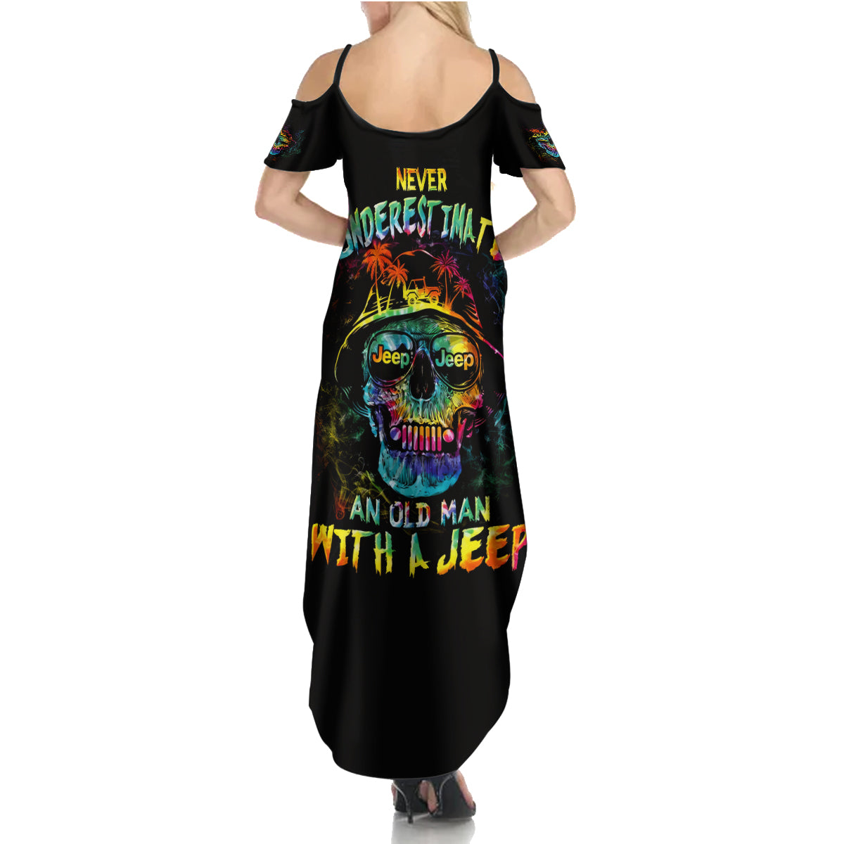 skull-jeep-summer-maxi-dress-never-underestimate-an-old-man-with-a-jeep