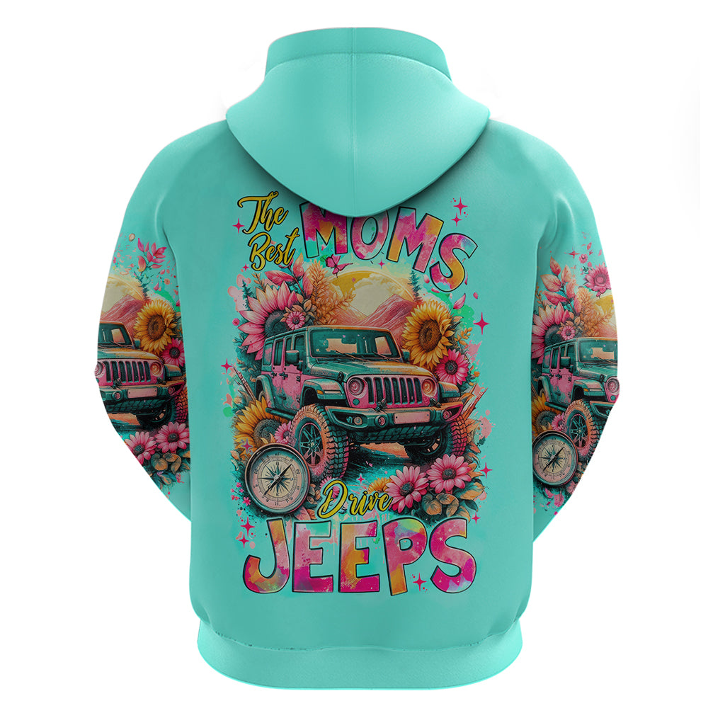 Flower Jeep Hoodie The Best Moms Drive Jeeps