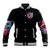 Flame Skull Baseball Jacket I'm Not Anti Social I'm Just Not User Friendly