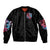 Flame Skull Bomber Jacket I'm Not Anti Social I'm Just Not User Friendly