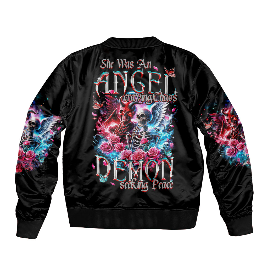 Flame Skull Bomber Jacket I'm Not Anti Social I'm Just Not User Friendly