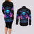 Flame Skull Couples Matching Long Sleeve Bodycon Dress and Long Sleeve Button Shirt Its Not How Crazy I Am But How Much I enjoy It That Makes Me Dangeous