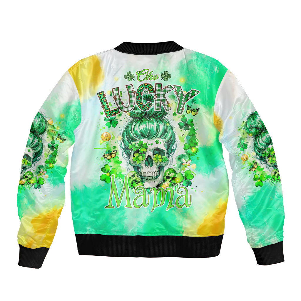 Irish Skull Bomber Jacket Oho Lucky Mama