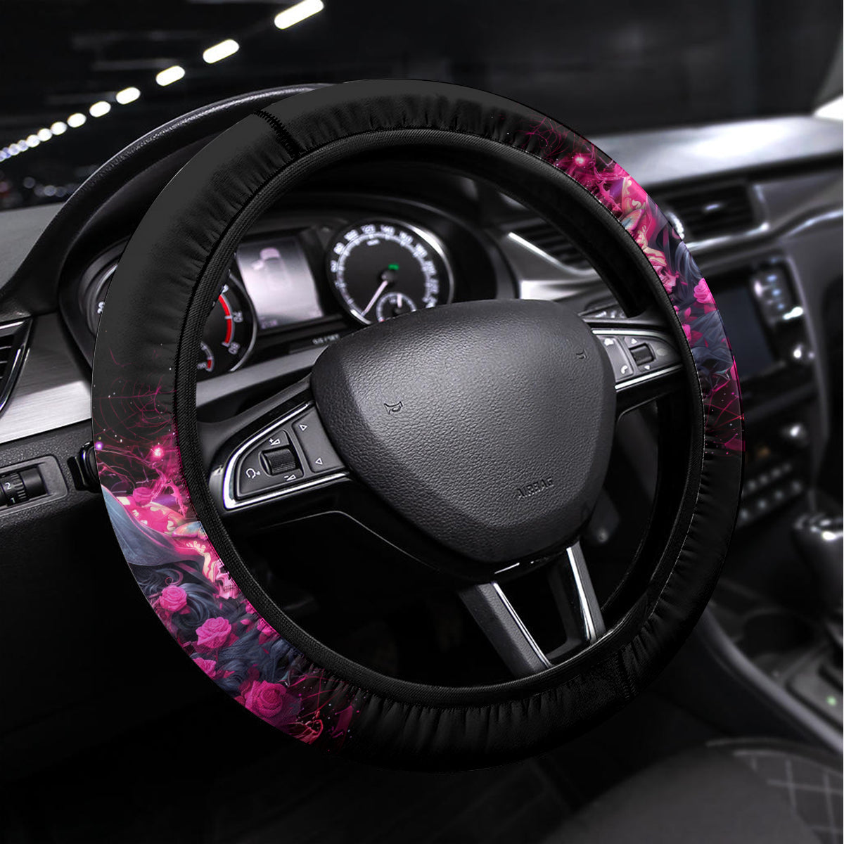 Witch Skull Steering Wheel Cover They Whispered To Her You Cannot Withstand The Storm