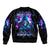 Rose Skull Bomber Jacket If My Mouth Doesn't Say It