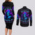 Witch Skull Couples Matching Long Sleeve Bodycon Dress and Long Sleeve Button Shirt The Good Girl In Me Got Tired Of The Bullshit