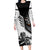 skull-long-sleeve-bodycon-dress-riding-motocycle