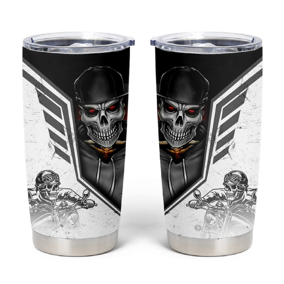 Skull Tumbler Cup Riding Motocycle