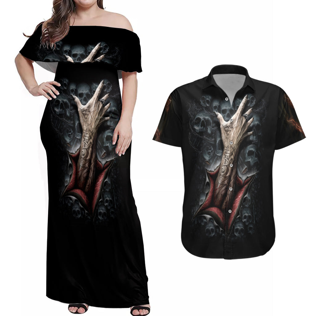 skull-couples-matching-off-shoulder-maxi-dress-and-hawaiian-shirt-skeleton-ripped-inside