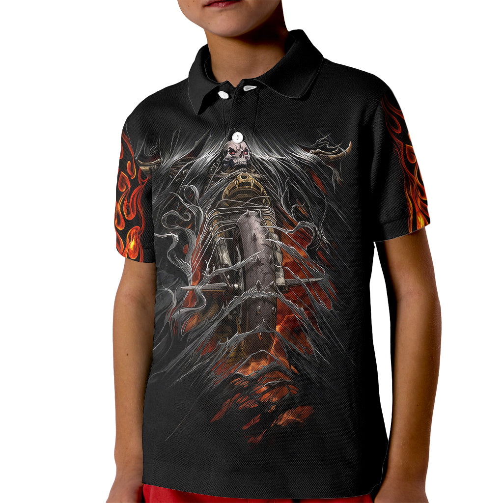 flaming-skull-kid-polo-shirt-death-angel-riding-motocycle