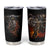 Flaming Skull Tumbler Cup Death Angel Riding Motocycle