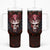 Infernal Draconic Skull Tumbler With Handle Embracing the Fiery Soul