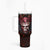 Infernal Draconic Skull Tumbler With Handle Embracing the Fiery Soul