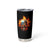 Flaming Skull Tumbler Cup Celestial Riders with Angel Wings