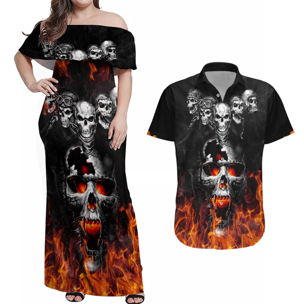 flaming-skull-hoodie-couples-matching-off-shoulder-maxi-dress-and-hawaiian-shirt-spectral-pyre