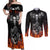 skull-couples-matching-off-shoulder-maxi-dress-and-long-sleeve-button-shirts-five-skull-with-motocycle