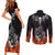 skull-couples-matching-short-sleeve-bodycon-dress-and-long-sleeve-button-shirts-five-skull-with-motocycle