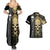 golden-gothic-skull-couples-matching-summer-maxi-dress-and-hawaiian-shirt-embracing-ancient-elegance