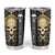 Golden Gothic Skull Tumbler Cup Embracing Ancient Elegance