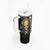 Golden Gothic Skull Tumbler With Handle Embracing Ancient Elegance