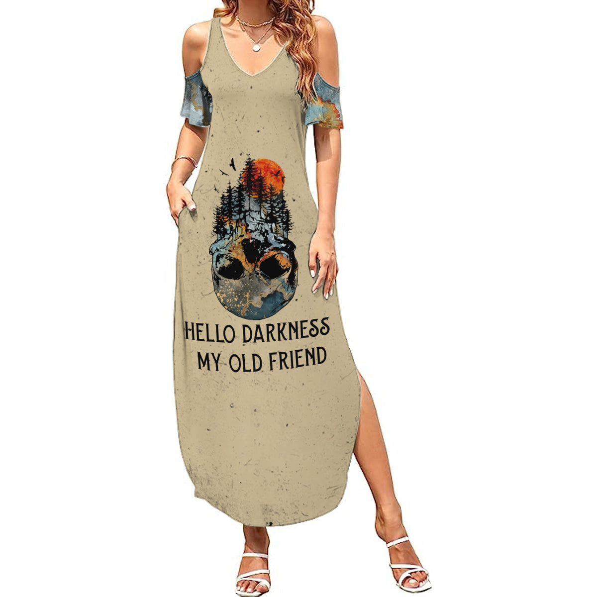 skull-summer-maxi-dress-hello-darkness-my-old-friend