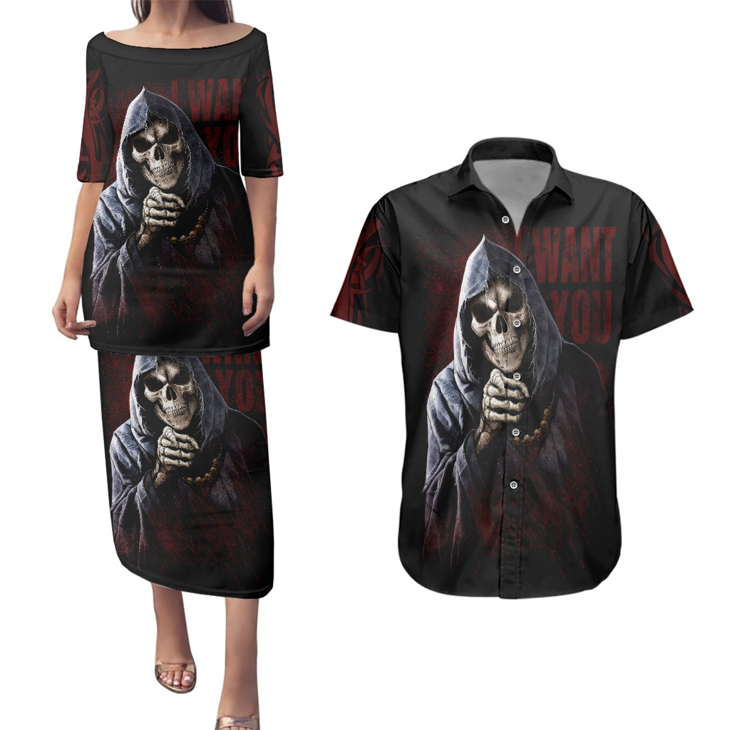 reaper-couples-matching-puletasi-dress-and-hawaiian-shirt-uncle-death-angel-peace-skull