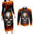 metal-skull-couples-matching-long-sleeve-bodycon-dress-and-long-sleeve-button-shirts-infernal-chains-in-fiery-abyss