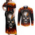 metal-skull-couples-matching-off-shoulder-maxi-dress-and-long-sleeve-button-shirts-infernal-chains-in-fiery-abyss