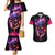 skull-couples-matching-mermaid-dress-and-hawaiian-shirt-purple-skull-fire