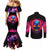 skull-couples-matching-mermaid-dress-and-long-sleeve-button-shirts-purple-skull-fire