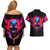 skull-couples-matching-off-shoulder-short-dress-and-hawaiian-shirt-purple-skull-fire