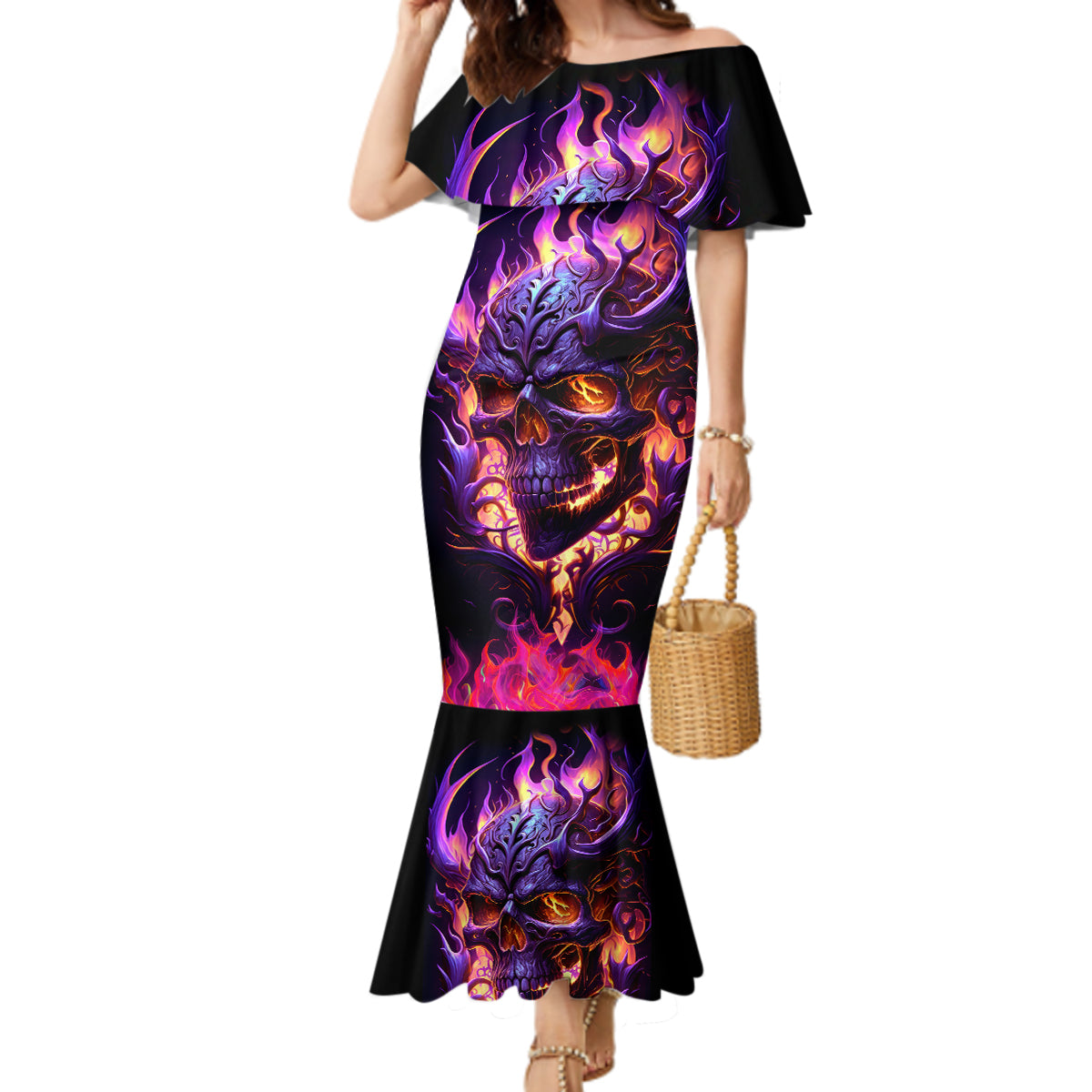 skull-mermaid-dress-purple-skull-fire