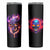 Skull Skinny Tumbler Purple Skull Fire