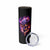 Skull Skinny Tumbler Purple Skull Fire