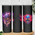 Skull Skinny Tumbler Purple Skull Fire