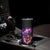 Skull Skinny Tumbler Purple Skull Fire