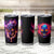 Skull Tumbler Cup Purple Skull Fire