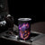 Skull Tumbler Cup Purple Skull Fire