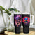 Skull Tumbler With Handle Purple Skull Fire