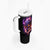 Skull Tumbler With Handle Purple Skull Fire