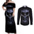 skull-couples-matching-off-shoulder-maxi-dress-and-long-sleeve-button-shirts-purple-death-reaper